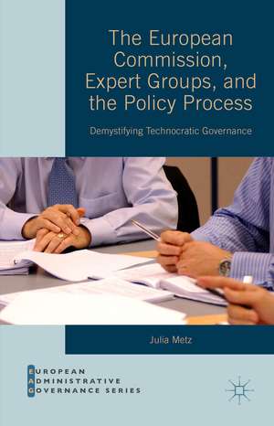 The European Commission, Expert Groups, and the Policy Process: Demystifying Technocratic Governance de Julia Metz