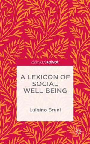 A Lexicon of Social Well-Being de Nana