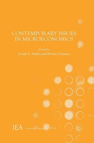 Contemporary Issues in Microeconomics de Joseph E. Stiglitz