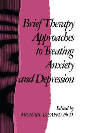 Brief Therapy Approaches to Treating Anxiety and Depression de Michael D. Yapko