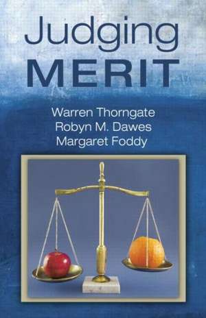 Judging Merit de Warren Thorngate