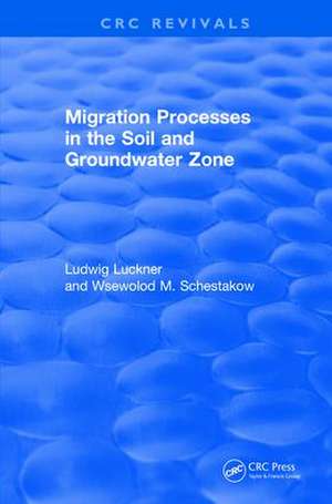 Revival: Migration Processes in the Soil and Groundwater Zone (1991) de Ludwig Luckner