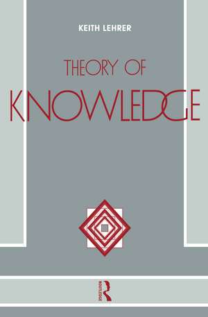 Theory of Knowledge de Keith Lehrer