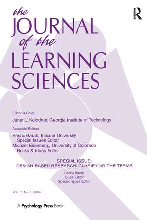 Design-based Research: Clarifying the Terms. A Special Issue of the Journal of the Learning Sciences de Sasha A. Barab