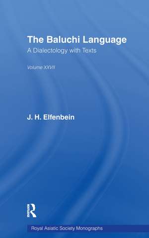 The Baluchi Language de J. H. Elfenbein