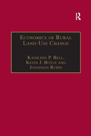 Economics of Rural Land-Use Change de Kevin J. Boyle