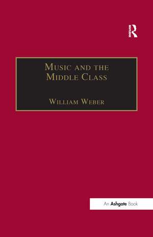 Music and the Middle Class: The Social Structure of Concert Life in London, Paris and Vienna between 1830 and 1848 de William Weber