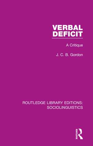 Verbal Deficit: A Critique de J. C. B. Gordon