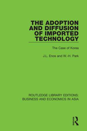 The Adoption and Diffusion of Imported Technology: The Case of Korea de J.L. Enos