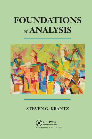 Foundations of Analysis de Steven G. Krantz