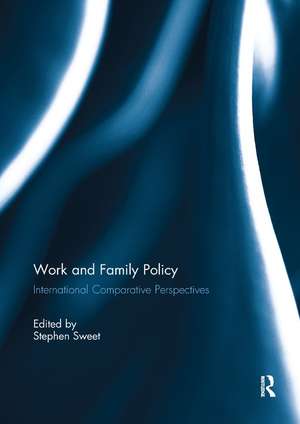 Work and Family Policy: International Comparative Perspectives de Stephen Sweet