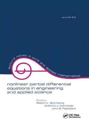 Nonlinear Partial Differential Equations in Engineering and Applied Science de Robert L. Sternberg