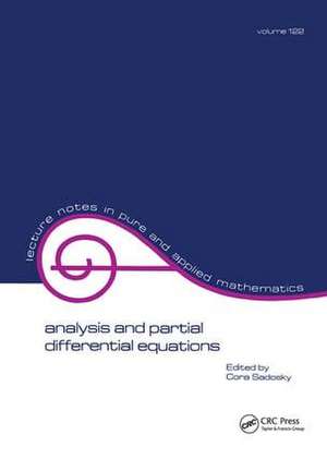 Analysis and Partial Differential Equations: A Collection of Papers Dedicated to Mischa Cotlar de Cora Sadosky