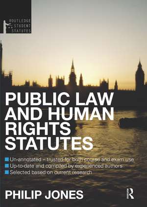 Public Law and Human Rights Statutes de Paul Behrens