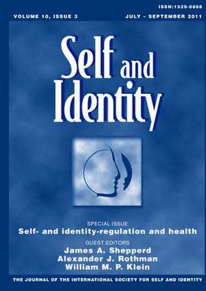 Self- and Identity-Regulation and Health de James Shepperd