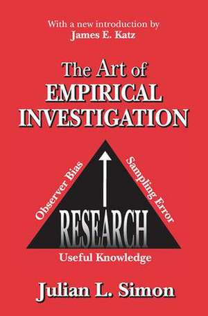 The Art of Empirical Investigation de Julian Simon