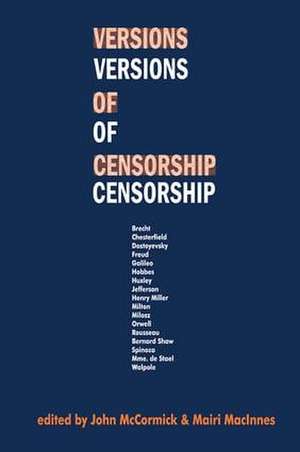 Versions of Censorship de Mairi MacInnes