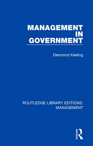 Management in Government de Desmond Keeling