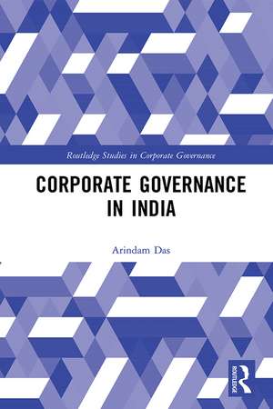 Corporate Governance in India de Arindam Das