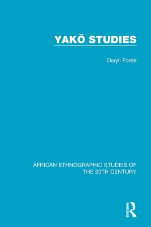 Yakö Studies de Daryll Forde