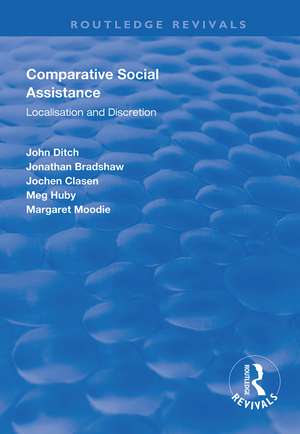 Comparative Social Assistance: Localisation and Discretion de John Ditch