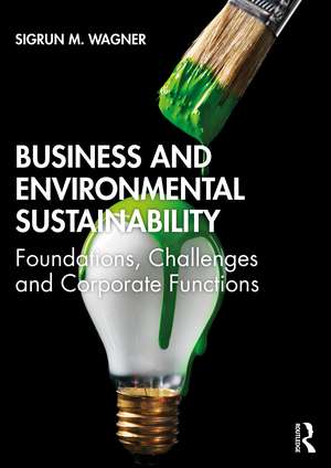 Business and Environmental Sustainability: Foundations, Challenges and Corporate Functions de Sigrun M. Wagner