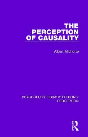 The Perception of Causality de Albert Michotte