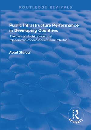 Public Infrastructure Performance in Developing Countries de Abdul Ghafoor