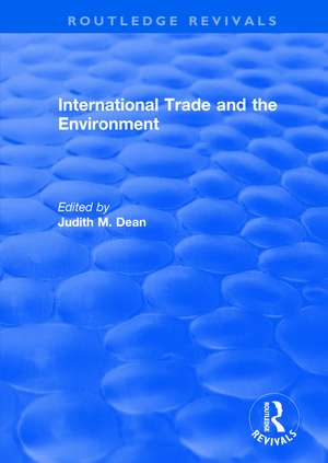 International Trade and the Environment de Judith M. Dean