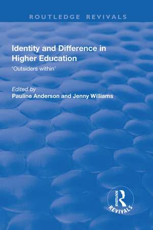 Identity and Difference in Higher Education: Outsiders within de Pauline Anderson