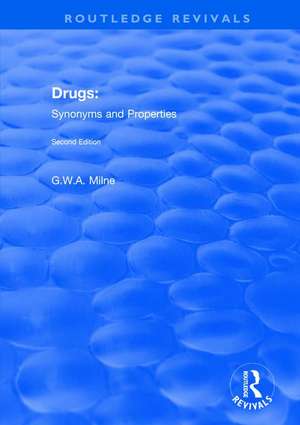 Drugs: Synonyms and Properties de G. W. A. Milne