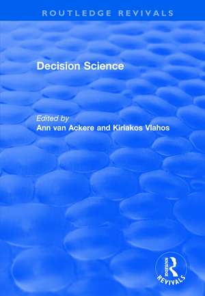 Decision Science de Ann Van Ackere