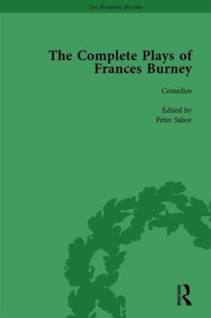 The Complete Plays of Frances Burney Vol 1 de Peter Sabor