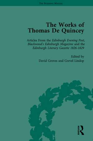 The Works of Thomas De Quincey, Part I Vol 6 de Grevel Lindop