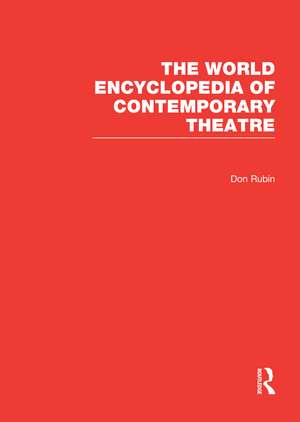 World Ency Cont Theatre V1-6 de Don Rubin