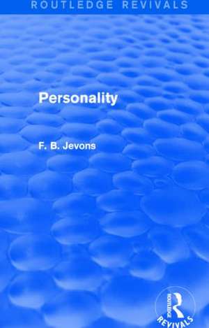 Personality (Routledge Revivals) de F. B. Jevons