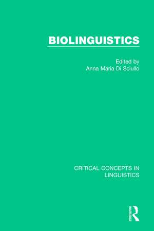 Biolinguistics vol II de Anna Maria Di Sciullo