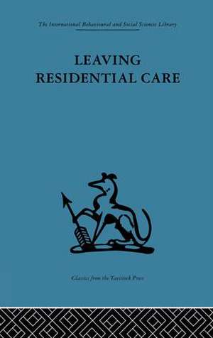 Leaving Residential Care de Jim Black