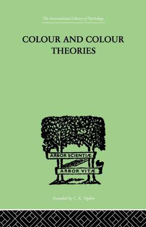 Colour And Colour Theories de Christine Ladd-Franklin