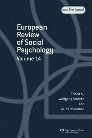 European Review of Social Psychology: Volume 14 de Miles Hewstone