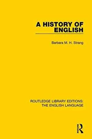 A History of English de Barbara M. H. Strang