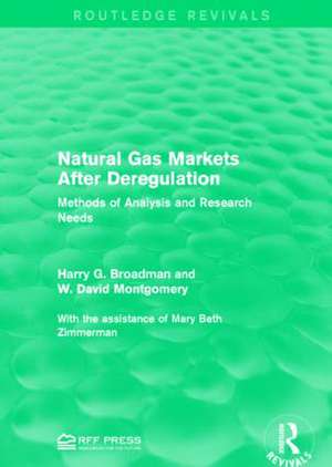 Natural Gas Markets After Deregulation: Methods of Analysis and Research Needs de Harry G. Broadman