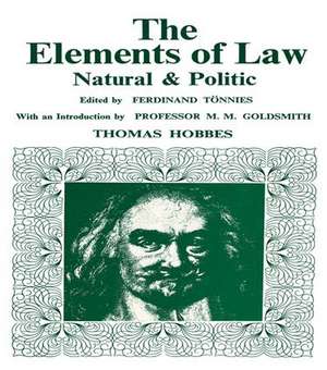 Elements of Law, Natural and Political de Thomas Hobbes