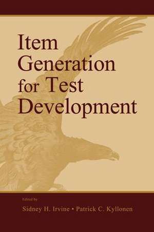 Item Generation for Test Development de Sidney H. Irvine