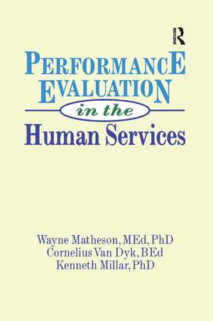 Performance Evaluation in the Human Services de Simon Slavin