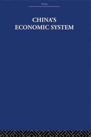 China's Economic System de Audrey Donnithorne