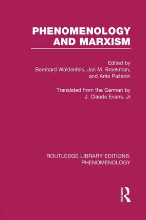 Phenomenology and Marxism de Bernhard Waldenfels