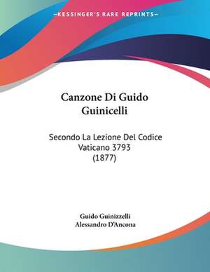 Canzone Di Guido Guinicelli de Guido Guinizzelli