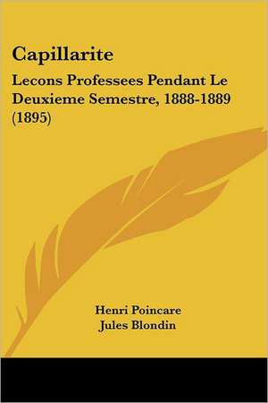 Capillarite de Henri Poincare