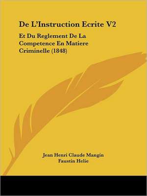 De L'Instruction Ecrite V2 de Jean Henri Claude Mangin